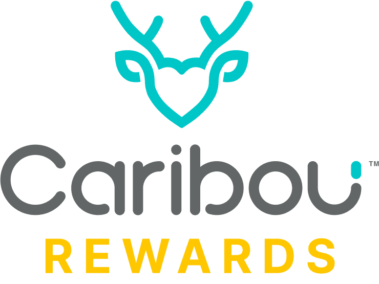 Caribou Rewards logo (gold on light)