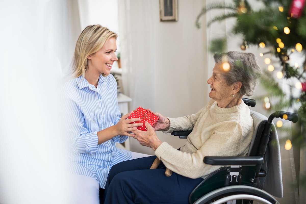 care giver holiday stock image