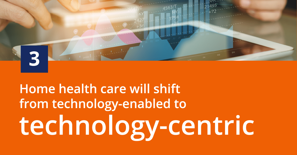 Prediction 3: Home health care will shift from technology-enabled to technology-centric