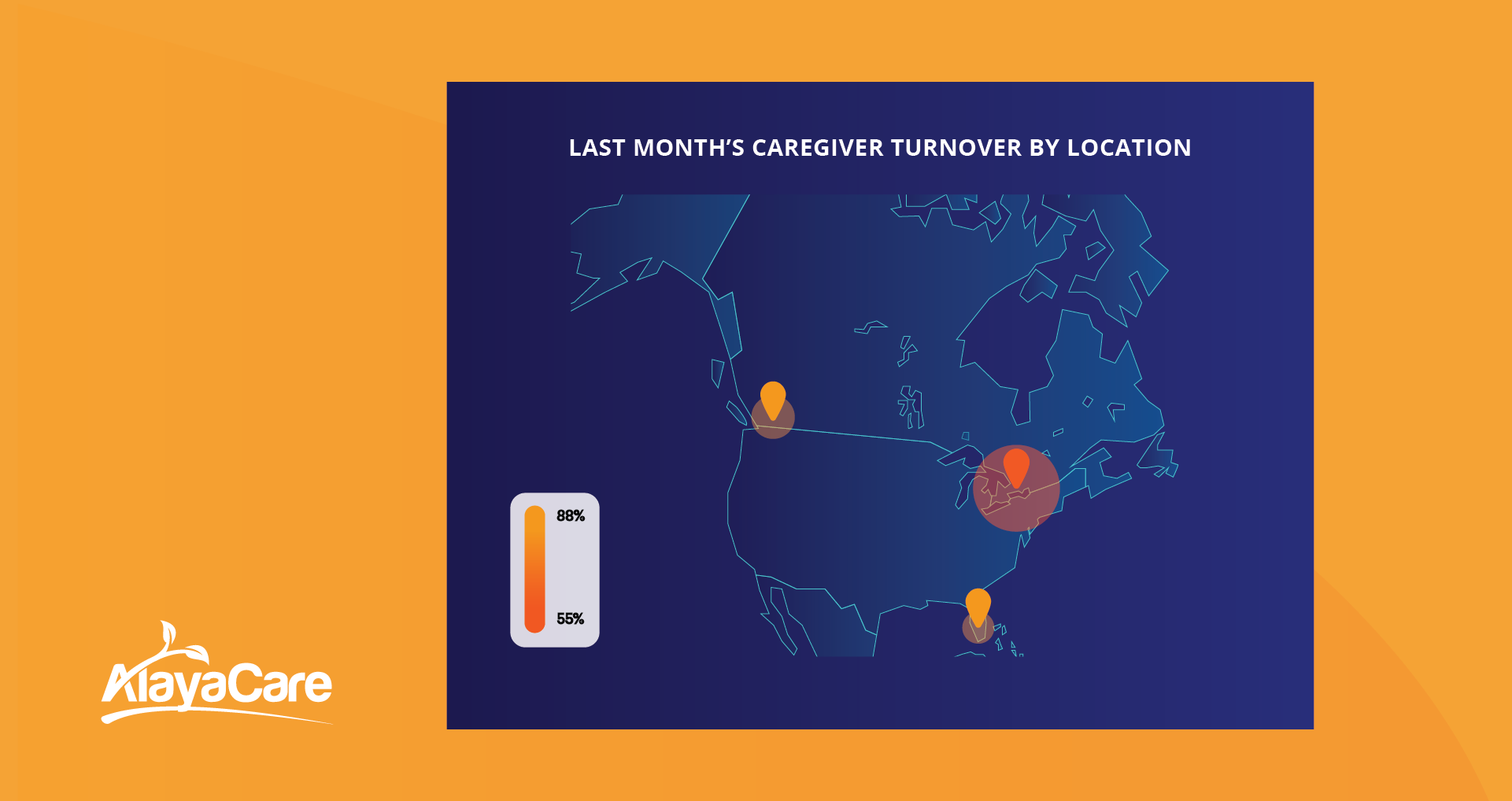 Caregiver turnover by location