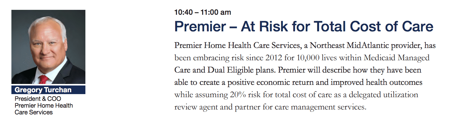 Premier - At risk for total cost of care