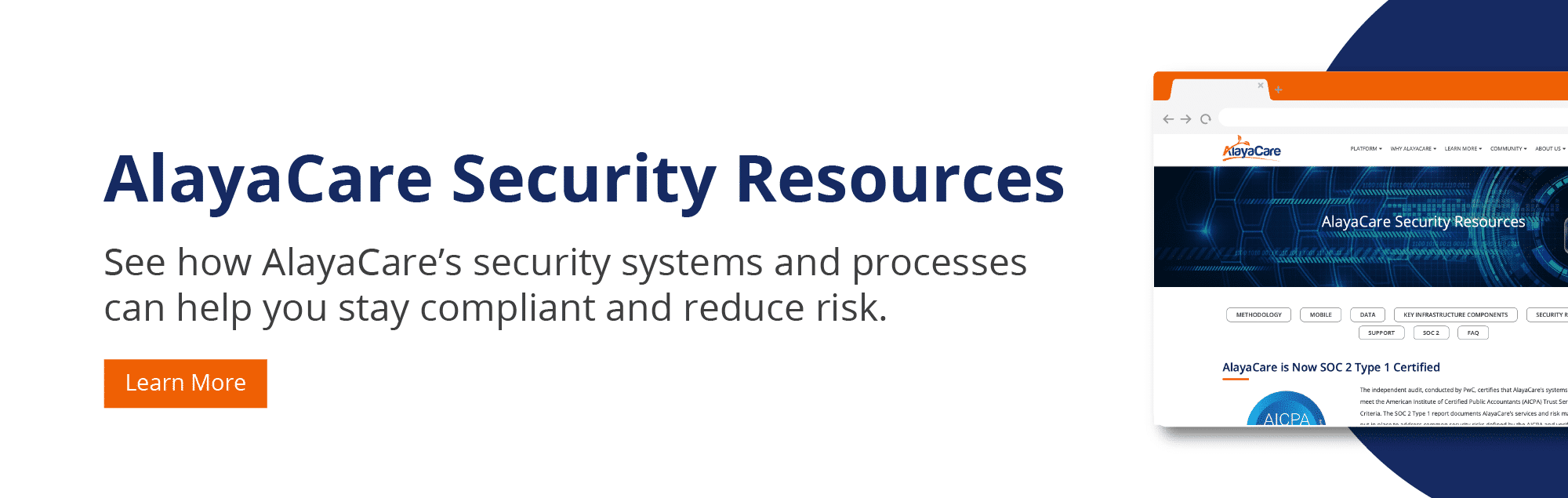 AlayaCare Security Resources CTA