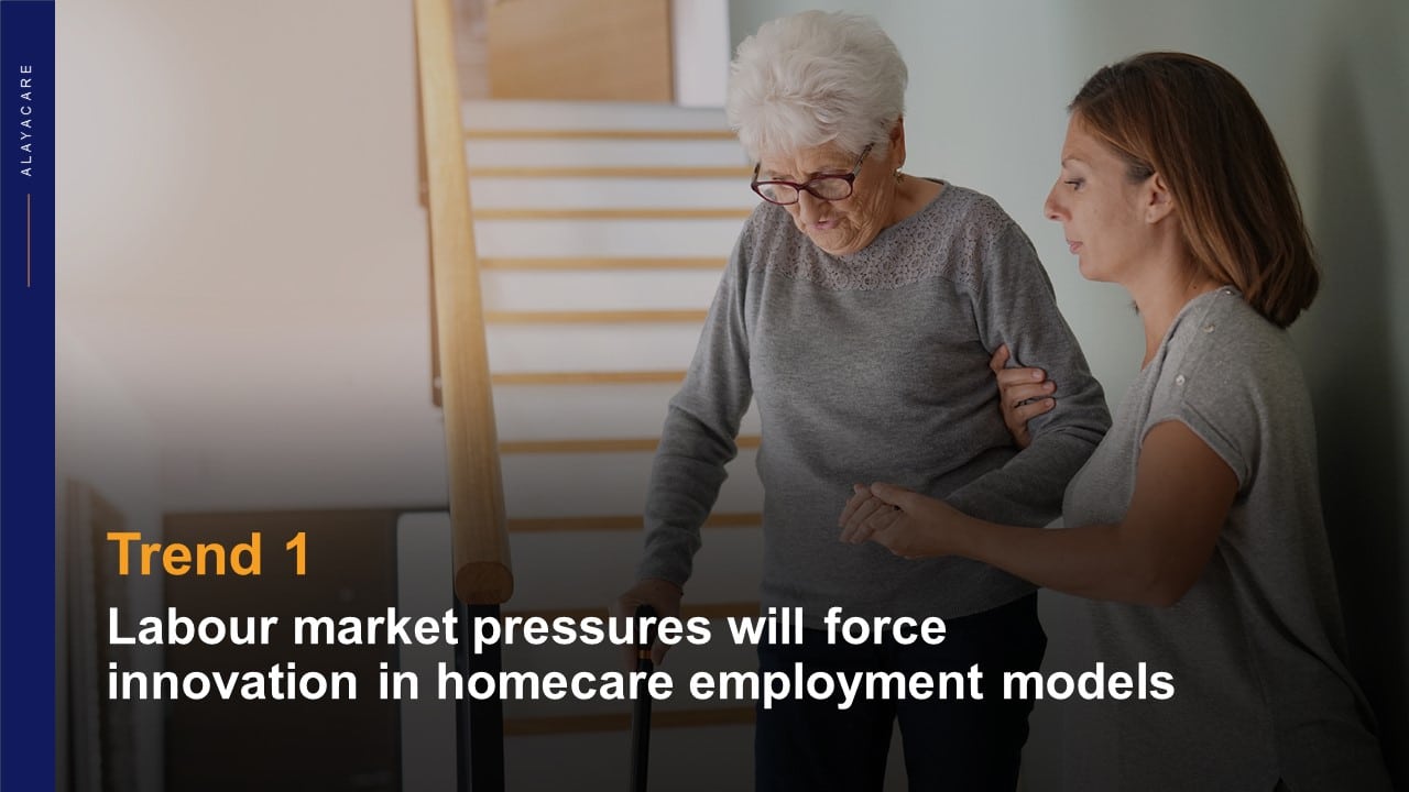 Trend 1: Labour Market Pressures will force innovation in homecare employment models