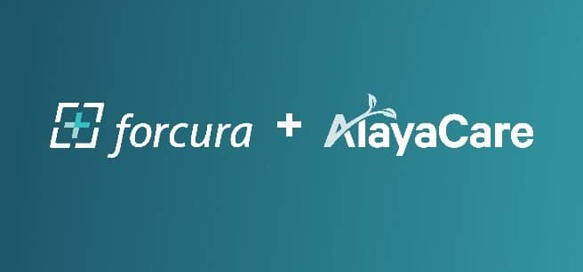 Forcura and AlayaCare Logo lockup edit