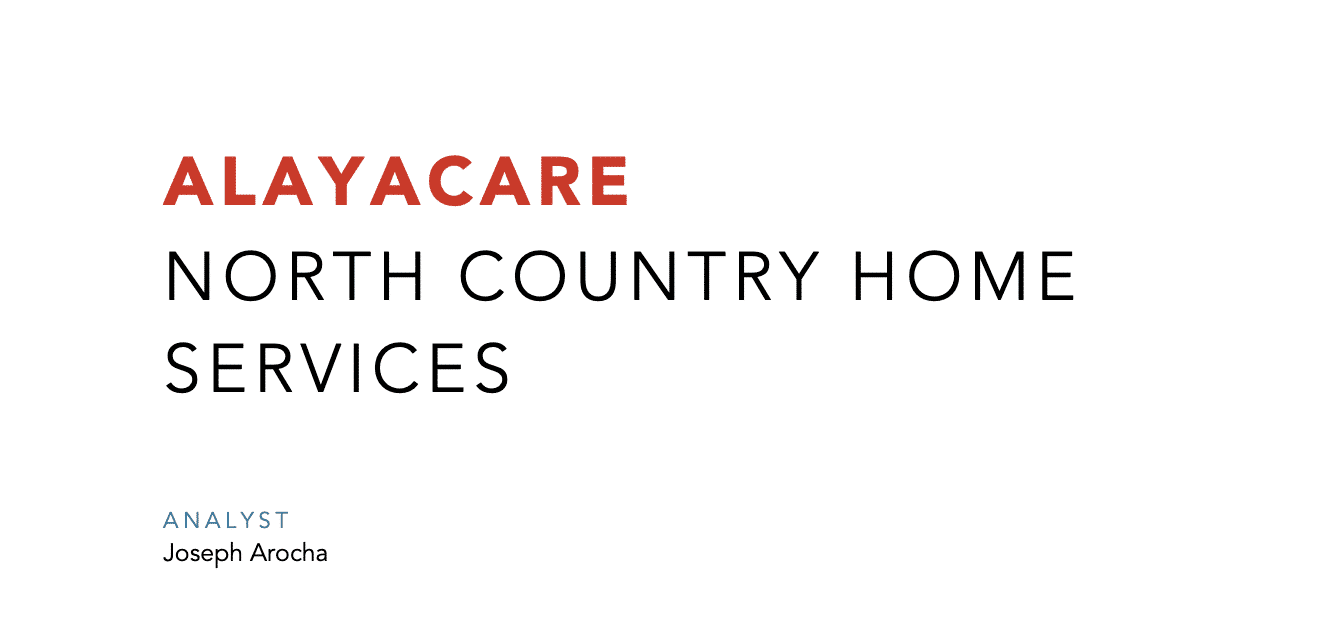 North Country AlayaCare ROI Case Study