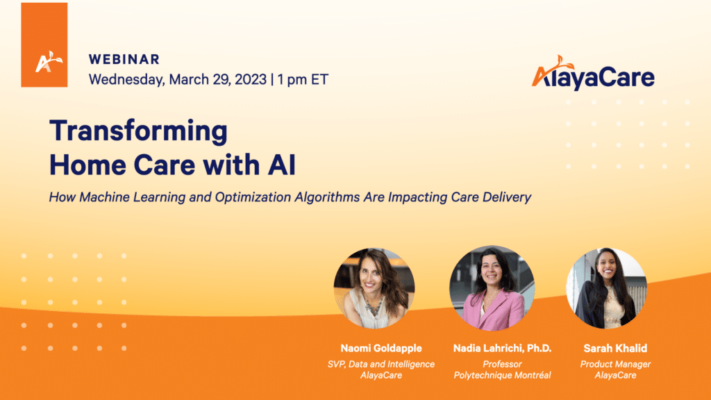 machine learning and optimization algorithms in home care