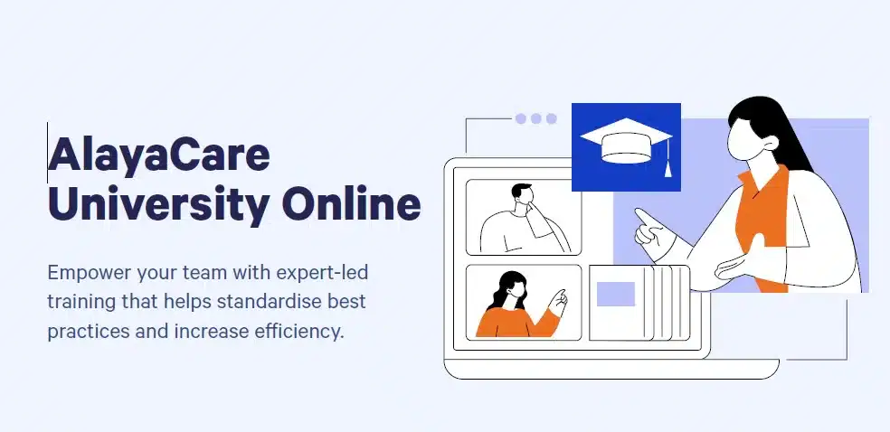 AlayaCare University Online empower your team with expert-led training.