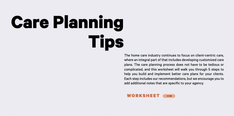 AlayaCare Care Planning Tips