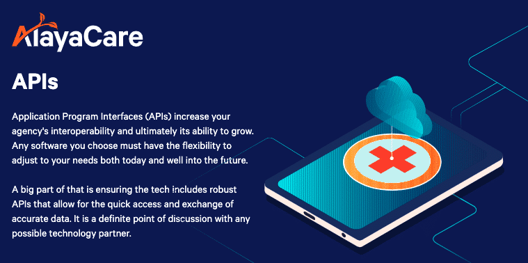 home care software APIs
